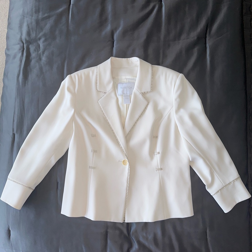 VOTRE NOM CREAM BLAZER // SiZE 12